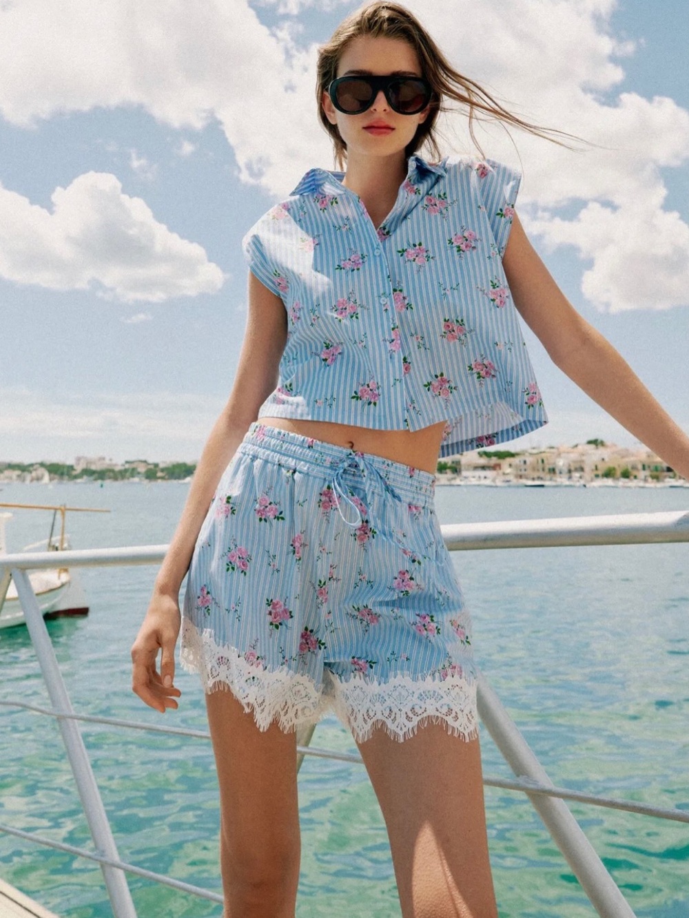 Zara 2pc Co Ord Shorts Set, Size Small top with size Medium shorts.